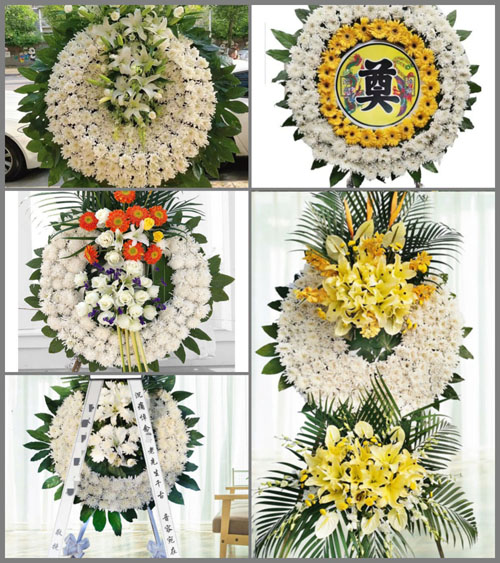 安徽蚌埠市淮上区吴小街镇滨河村花圈速递